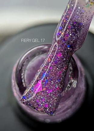 Saga professional світловідбивний гель лак fiery gel №17 9 мл, шт
