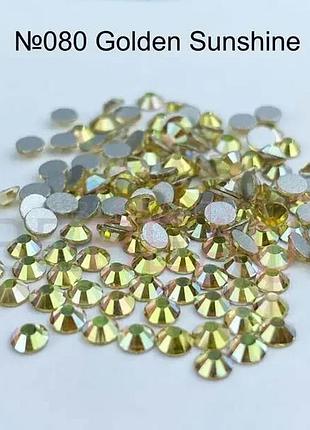 Стразы стеклянные ss4 no080 (1440 шт) golden sunshine, шт