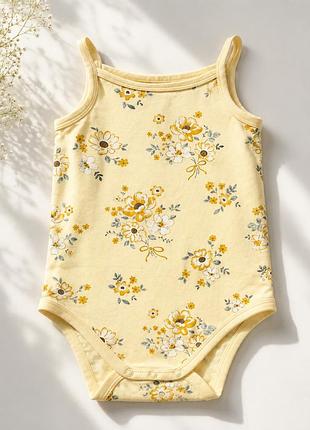 Боді-майка c&a baby з квітковим принтом | organic cotton | 92, 104