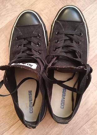 Легендарні кеди converse chuck taylor all star унісекс у чорному кольорі, 40 розмір (25 см).