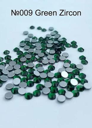 Стразы стеклянные ss6 no009 (1440 шт) green zircon, шт