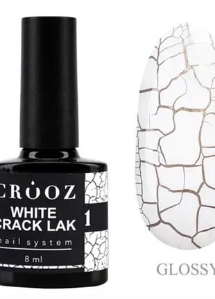 Crooz гель-лак crack lak no01 white
