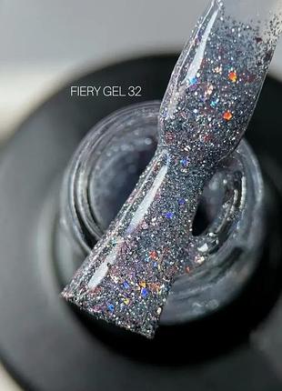Saga professional світловідбивний гель лак fiery gel №32 9 мл, шт