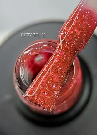 Saga professional світловідбивний гель лак fiery gel №42 9 мл, шт