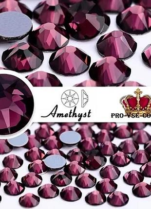 Стразы стеклянные ss10 no075 (1440 шт) purple heaven, шт