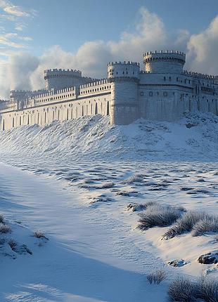 Фотосітка для огорожі та альтанки "замок бастіон", під ваш розмір (будь-які розміри) 4