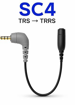 Перехідник адаптер sc4 для rode videomic і смартфона trs на trrs