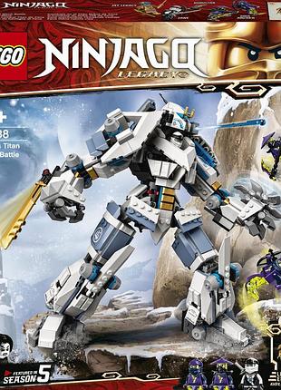 Lego ninjago битва робота-титана зейна 840 деталей (71738)