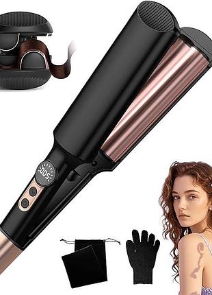 Утюг для завивки волос ukliss wt-056-2 hair waver crimper – мини-плойка для создания волн