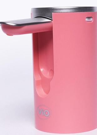 Vio e23 pink, помпа для води електрична usb з носиком, що складається