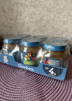 Дитяче фруктове пюре gerber