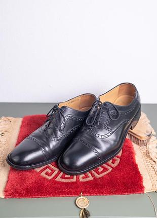 Премиальные кожаные оксфорды-броги bally "benedict" (made in switzerland)