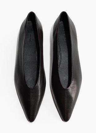 Шкіряні балетки h&m 8uk 41