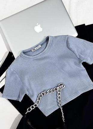 Топ zara в рубчик