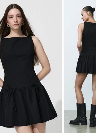 Сукня zara з декоративними завʼязками