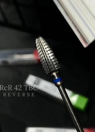 Фреза для маникюра твердосплавная rcr 42 реверсивная синяя, шт