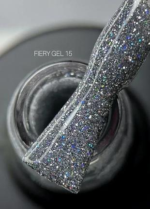 Saga professional світловідбивний гель лак fiery gel №15 9 мл, шт