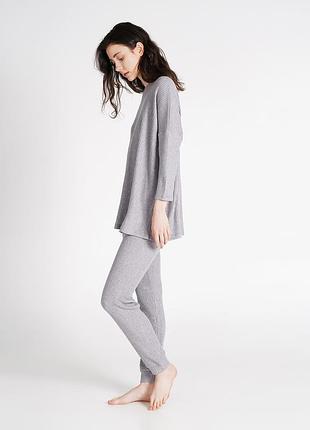 Жіночі штани в рубчик giulia warmly touch 4308/150 m grey-grey