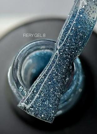 Saga professional світловідбивний гель лак fiery gel №08 9 мл, шт