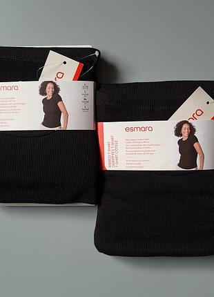 Футболка женская базовая рубчик esmara, l, xl