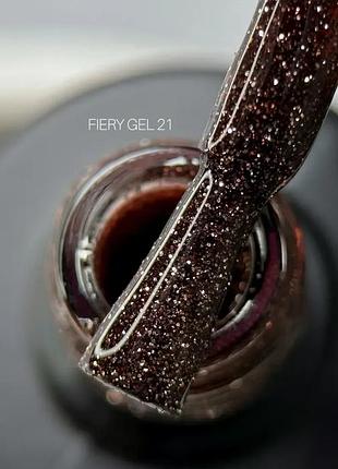 Saga professional світловідбивний гель лак fiery gel №21 9 мл, шт