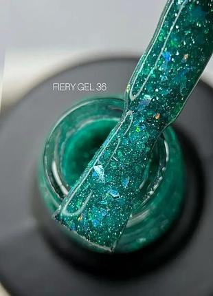 Saga professional світловідбивний гель лак fiery gel №36 9 мл, шт