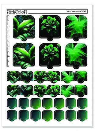 Richcolor плівка для дизайну нігтів nail wraps 006, шт