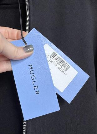 Mugler corset cotton sweatshirt 9