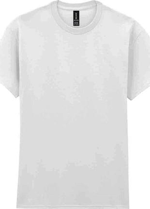 Футболка мужская gildan heavy cotton (белый l)