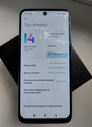 Xiaomi redmi 10 2022 4+3/128 gb sea blue