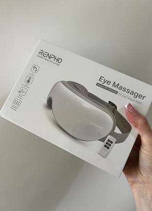 Масажер для очей renpho eye massager (модель rf-em001r) білого кольору.