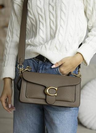 Жіноча сумка coach tabby shoulder bag 26 коричнева