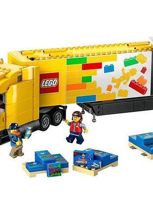Lego city жовта кур'єрська вантажівка 1061 деталей (60440)