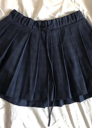 Спідниця плісе в клітинку zara