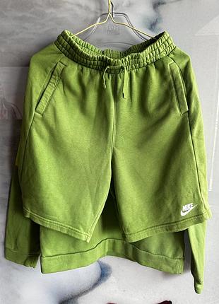Спортивний костюм nike світло-зелений xl 158–170 см жіночий xs-s