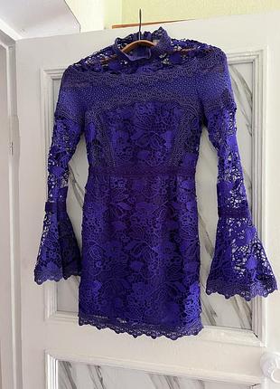 Сукна мереживо, asos, вечірня, ділова, стильна, святкова, фіолетова