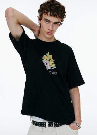 Футболка h&amp;m loose fit 1225605006