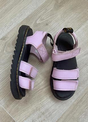 Босоніжки, сандалі для дівчинки на липучках dr. martens розмір 32