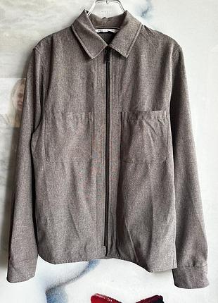 Zara traveler windry легка куртка сорочка на блискавці m