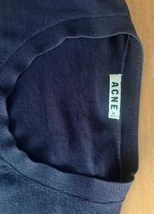 Свитер от acne studios темно-синий 7