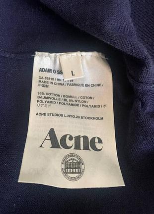 Свитер от acne studios темно-синий 9