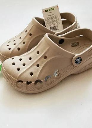 Кроксы сабо унісекс crocs baya beige размер 42 (м9/w11)-стелька 25,5