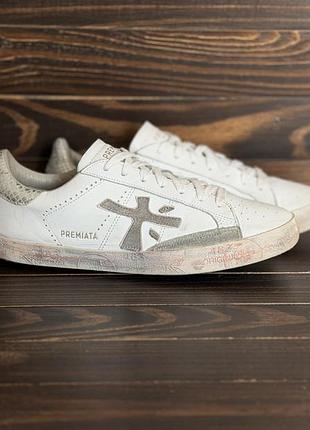 Premiata steven 63014-19 white edition круті кросівки