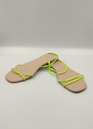 👡 яскраві неонові сандалії h&m (divided) 38 розмір