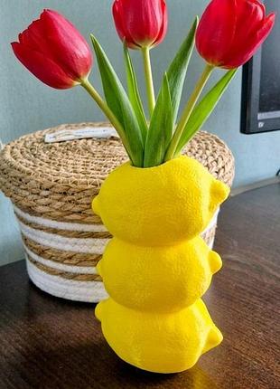 Ваза в виде лимонов 17 см lemon