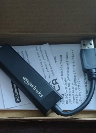 Гигабитный сетевой адаптер amazon basics usb 3.0 — rj45