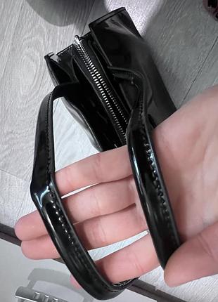 Сумка prada лакована чорна 6