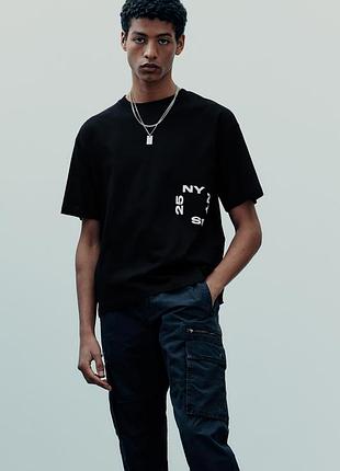Футболка h&amp;m loose fit 1227157024