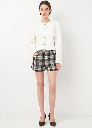 Роскошные твидовые шорты zara
