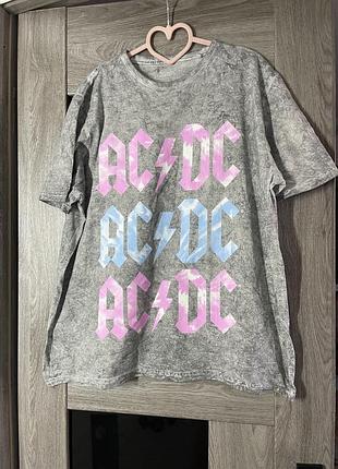 Футболка графічного колірну вінтаж ac ⚡️ dc